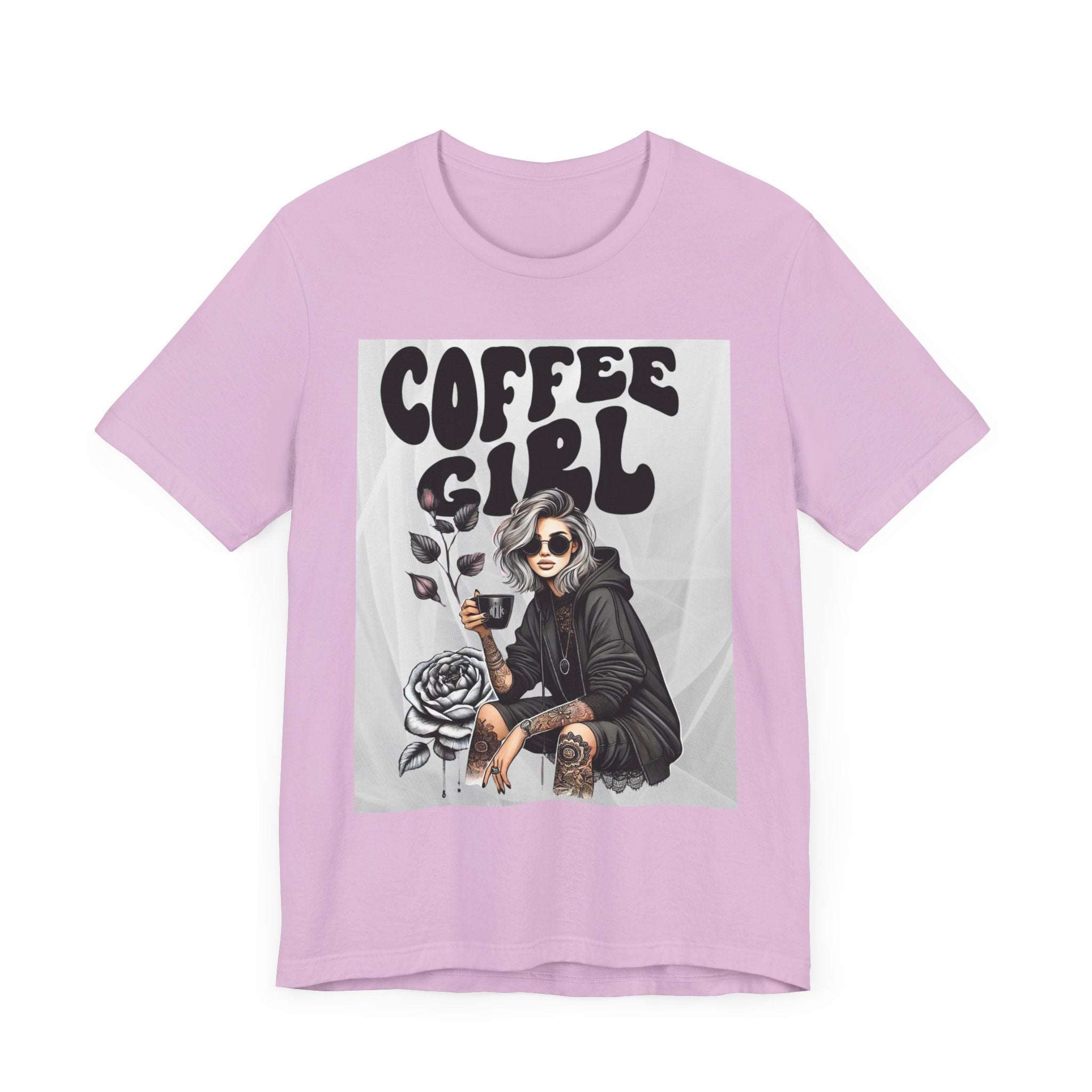 Tattooed Coffee Girl Unisex Jersey Short Sleeve Tee
